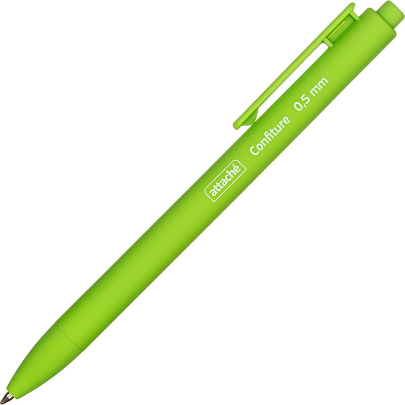 Ручка шариковая автоматическая Attache Confiture, 0,5мм, син, без манж