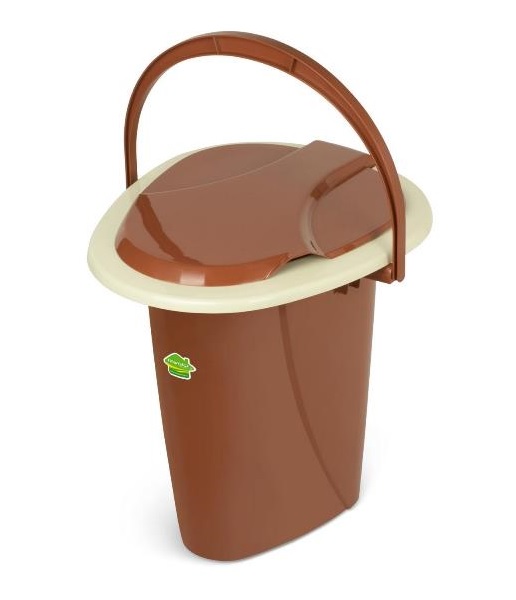 Ведро-туалет 16л АДИС 394х365хН404мм пластик Терракотовый