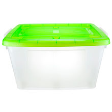 Контейнер для хранения пластмассовый "Darel-box" 75л, 68х47х35см, на колесах, зеленый