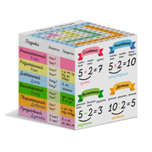 Игрушка Кубик трансформер Весело учиться 8х8х8см, полистирол, картонная коробка в ту пленке, "Stellar"