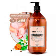 Мыло жидкое "Milana Perfume Professional" 1л, парфюмированное, с гипоаллергенным эффектом, "Grass" (Россия)