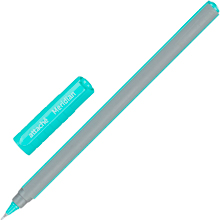 Ручка шариковая Attache Meridian синяя корпус soft touch (серо-бирюзовый корпус, толщина линии 0.35 мм)