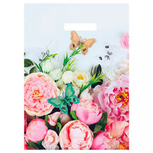 Пакет подарочный ПЭ с вырубной ручкой 29х40см "Экспозиция", 35 мкм (Россия)