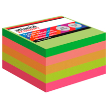 Стикеры Attache Economy 51x51 мм неоновые 5 цветов (1 блок, 400 листов)
