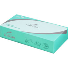 Салфетки косметические Luscan 3-слойные (80 штук в упаковке)