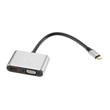 Кабель Telecom USB Type-C - HDMI - VGA - USB A - USB PD Type-C 0.2 метра (TUC055)