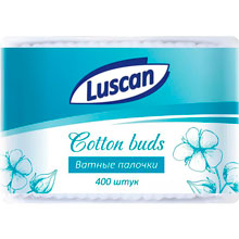 Палочки ватные Luscan 400 штук