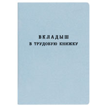 Бланк Вкладыш к трудовой книжке (новый 2023г)