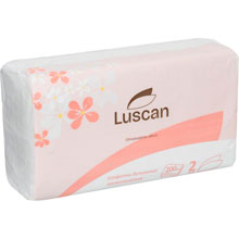 Салфетки косметические Luscan 2-слойные (200 штук в упаковке)
