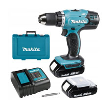 Аккумуляторная дрель-шуруповерт MAKITA DDF453SYE (18B,2*1.5Ач/LXT,42/27Нм,кейс)