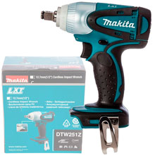 Гайковерт ударный аккумуляторный MAKITA DTW251Z (18В/LXT,1/2",230Нм,без аккум. и з/у)