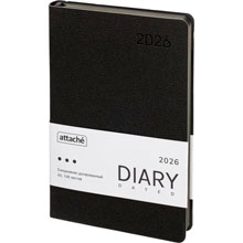 Ежедневник дат. 2026 А4 168л АТТАСНЕ иск. кожа, че