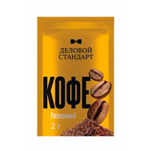 Кофе порционный растворимый Деловой Стандарт (100 пакетиков по 2 г)