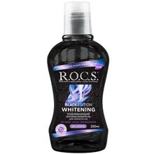 Ополаскиватель для полости рта R.O.C.S. Whitening Black Edition, отбеливающий, 250 мл