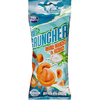 Арахис в хрустящей корочке Mr.Cruncher сметана и лук, 60 г