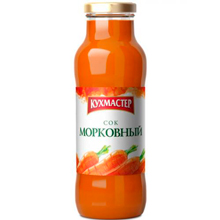 Сок морковный Кухмастер прямого отжима с мякотью, 0.68 л