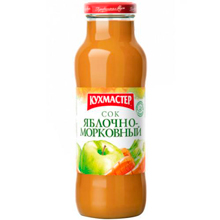Сок Кухмастер яблочно-морковный, 0.68 л