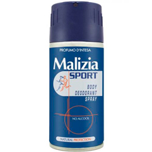 Дезодорант аэрозоль Malizia Sport No Alcohol, 150 мл