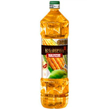 Масло Кубаночка кукурузное рафинированное дезодорированное, ГОСТ, марка Д, 1 л
