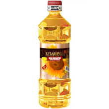 Масло Кубаночка подсолнечное нерафинированное ароматное, ГОСТ, высший сорт, 0.5 л