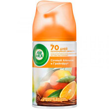 Баллон сменный Air Wick Freshmatic Pure Сочный апельсин и грейпфрут, для автоматического освежителя воздуха, 250 мл