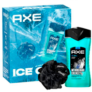 Набор подарочный Axe Ice Chill, гель для душа и шампунь, 250 мл + мочалка
