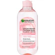 Вода мицеллярная Garnier Розовая вода Очищение + Сияние для тусклой и чувствительной кожи, 400 мл