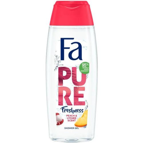 Гель для душа Fa Pure Freshness Organic с ароматом персика и личи, 250 мл