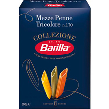 Макаронные изделия Barilla Collezione Mezze Penne Tricolore Мецце Пенне Триколоре, 500 г, ОСГ до 25.05.24г.