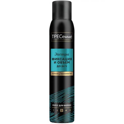 Мусс для волос Тресемме Экстрафиксация и объем, 200 мл