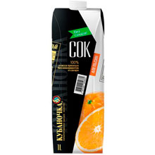 Сок Кубаночка апельсиновый восстановленный, 1 л
