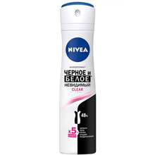 Антиперспирант спрей Nivea Невидимый для черного и белого Clear, 150 мл