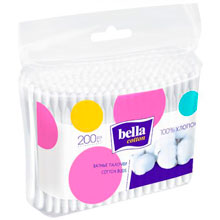 Палочки ватные Bella Cotton в п/э упаковке, 200 шт