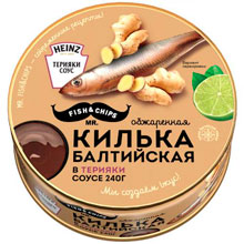 Килька Mr. Fish & Chips балтийская обжаренная в соусе Терияки, 240 г