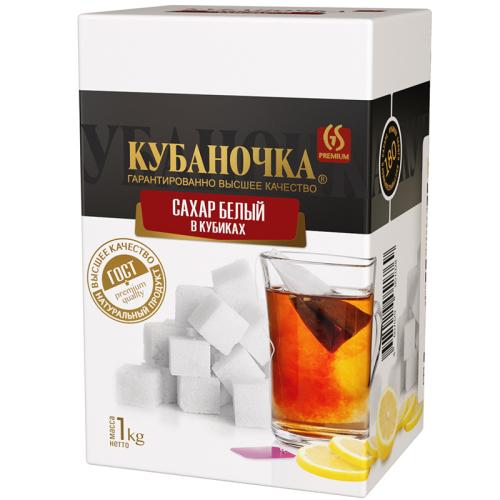 Сахар-рафинад Кубаночка белый, 1 кг