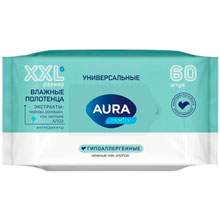 Полотенца влажные Aura Family, 60 шт
