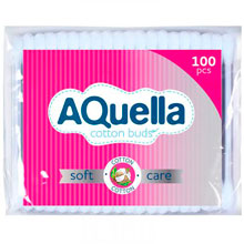 Палочки ватные Aquella п/э, 100 шт