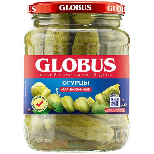 Огурцы Globus маринованные, 1500 мл