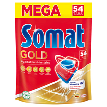Таблетки для посудомоечных машин Somat "Gold", 54шт.