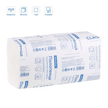 Полотенца бумажные лист. OfficeClean Professional(V-сл) (H3), 1-слойные, 250л/пач, 23*23см, белые