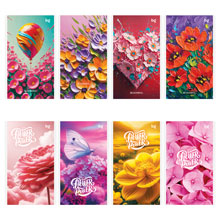 Блокнот А6 24л. на скрепке BG "Яркие цветы"