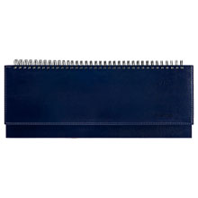 Планинг датированный 2026г., 64л., 330*130мм, кожзам, Berlingo "Silver Pristine", синий