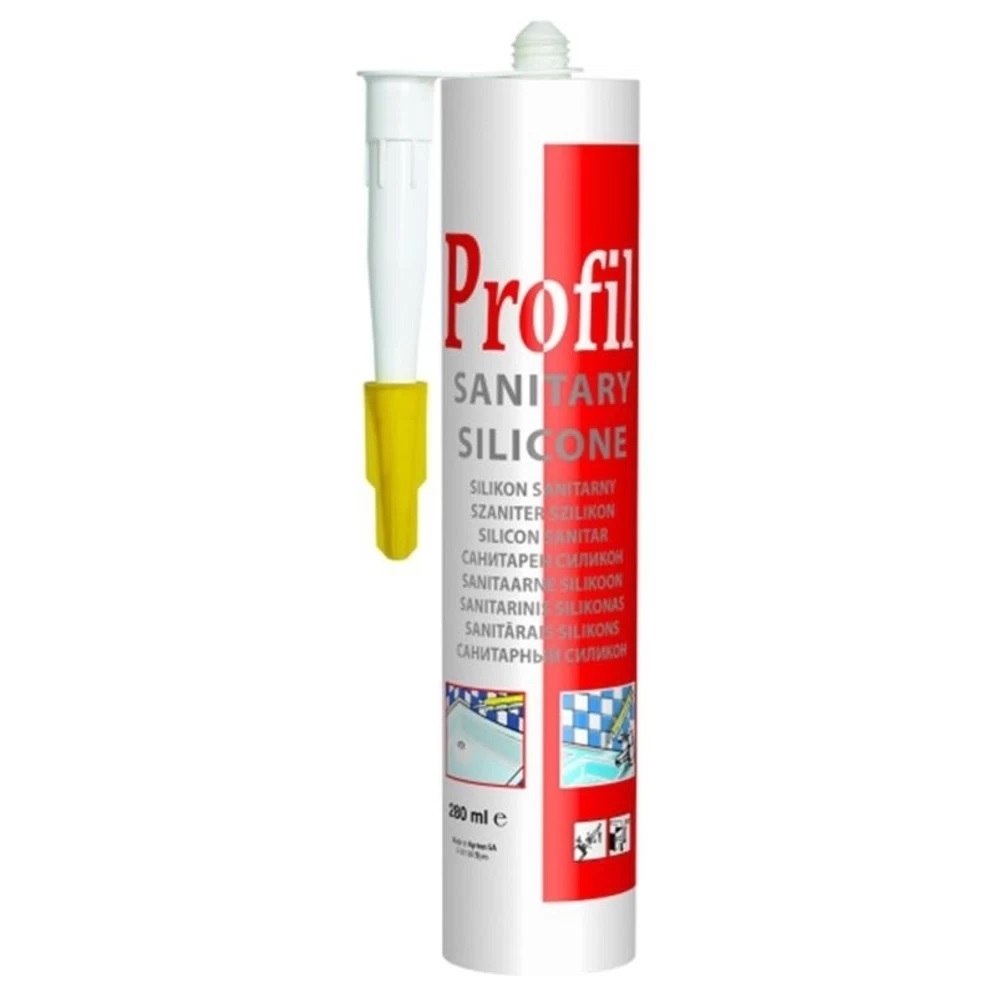 Герметик санитарный, бесцветный (270мл) SOUDAL PROFIL 124253