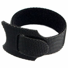 Хомуты-липучки 125x11 мм, на основе ленты Velcro, CABLEXPERT, черные (12 шт.), VT-125x11BK