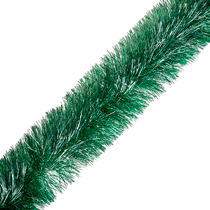 Мишура "Праздничная" д15см, длина 2м, светло-зеленый (Россия)