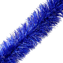Мишура "Норка" д10см, длина 2м, синий, голография (Россия)