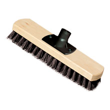 Щетка-шробер 200 мм дерев. с пластик. крепежом под черенок с резьбой