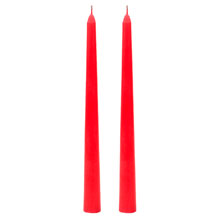 Свеча античная красный 110г Люкс инд/упак 6ч д2,2см, h25см (набор 2шт)