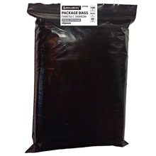 Пакеты ZIP-LOCK ОЧЕНЬ ПРОЧНЫЕ, комплект 100 шт., 200x300 мм, ПВД, 80 мкм, ЧЁРНЫЕ, BRAUBERG