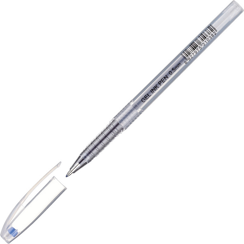 Ручка гелевая Attache Ice синий стерж, 0,5мм
